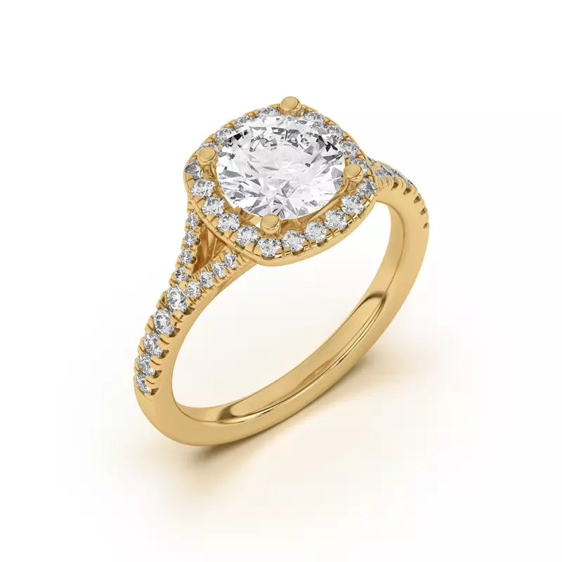 Timeless Halo Round Engagement Ring