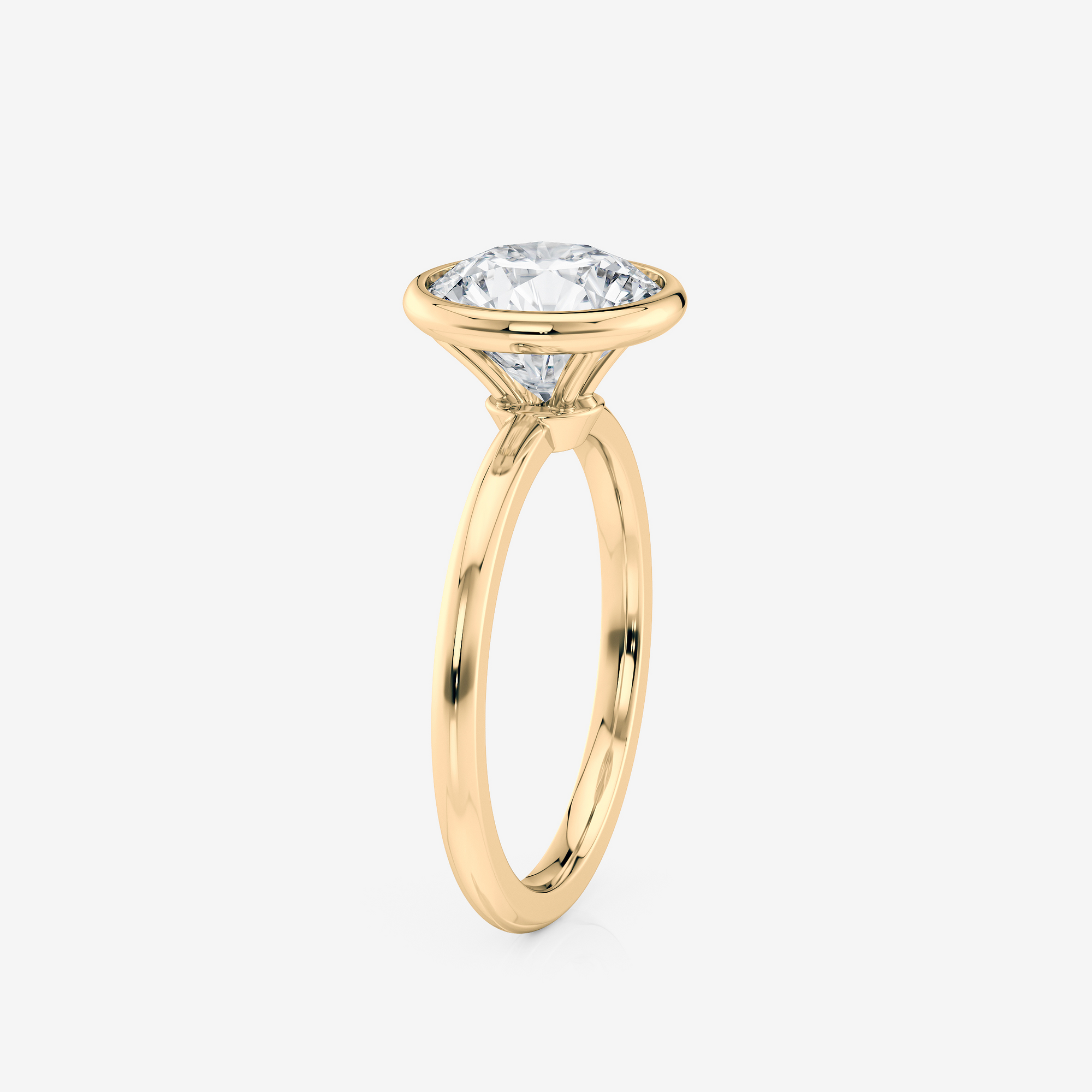 Bezel Solitaire Engagement Ring