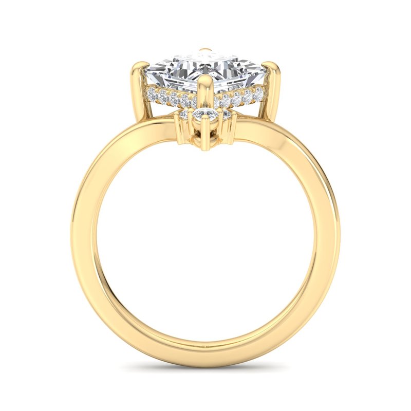 Radiant Tiered Sparkle Princess Lab Grown Diamond Center Engagement Ring