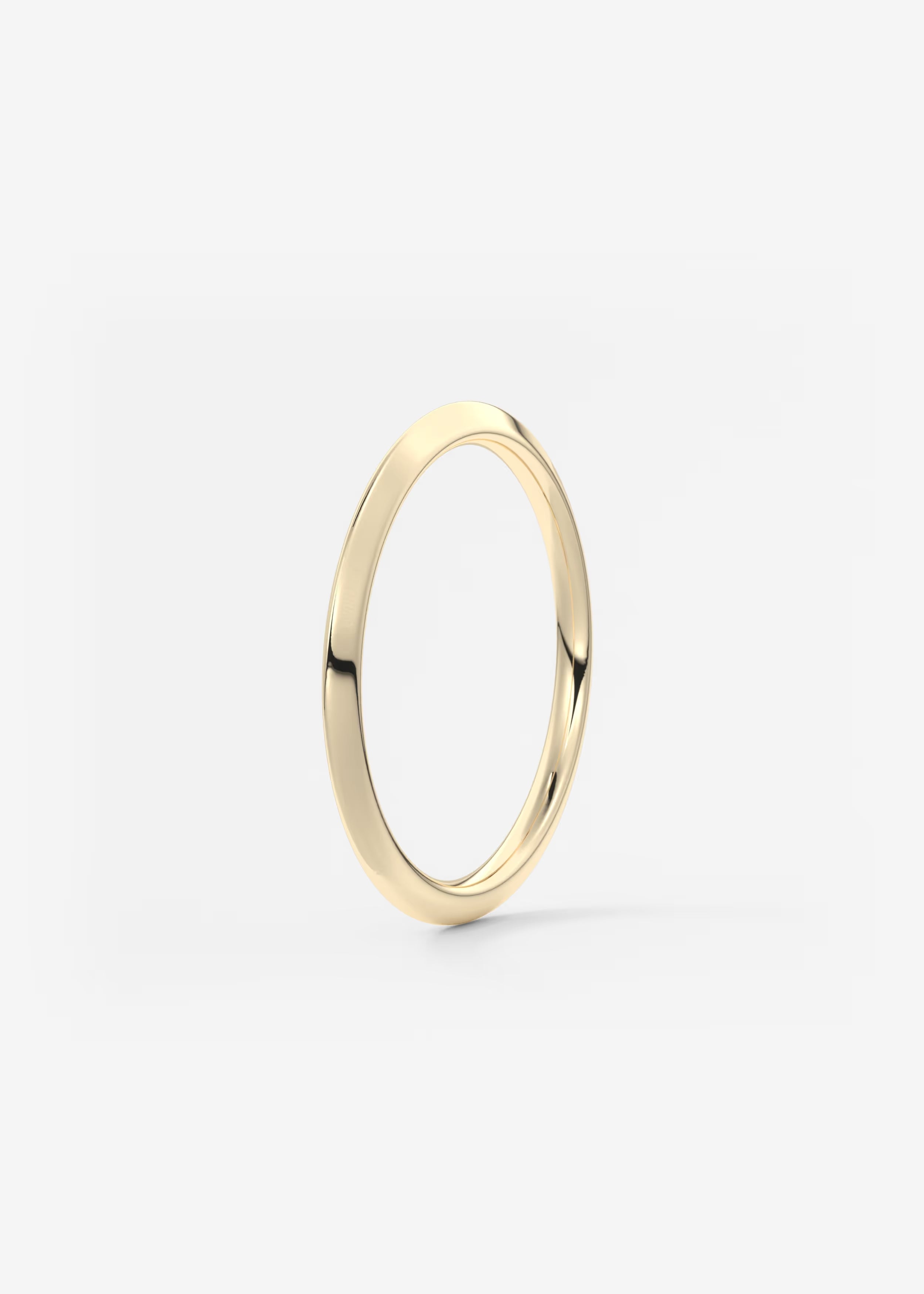 Ultra‑Slim Polished Gold Band in Minimalist Design