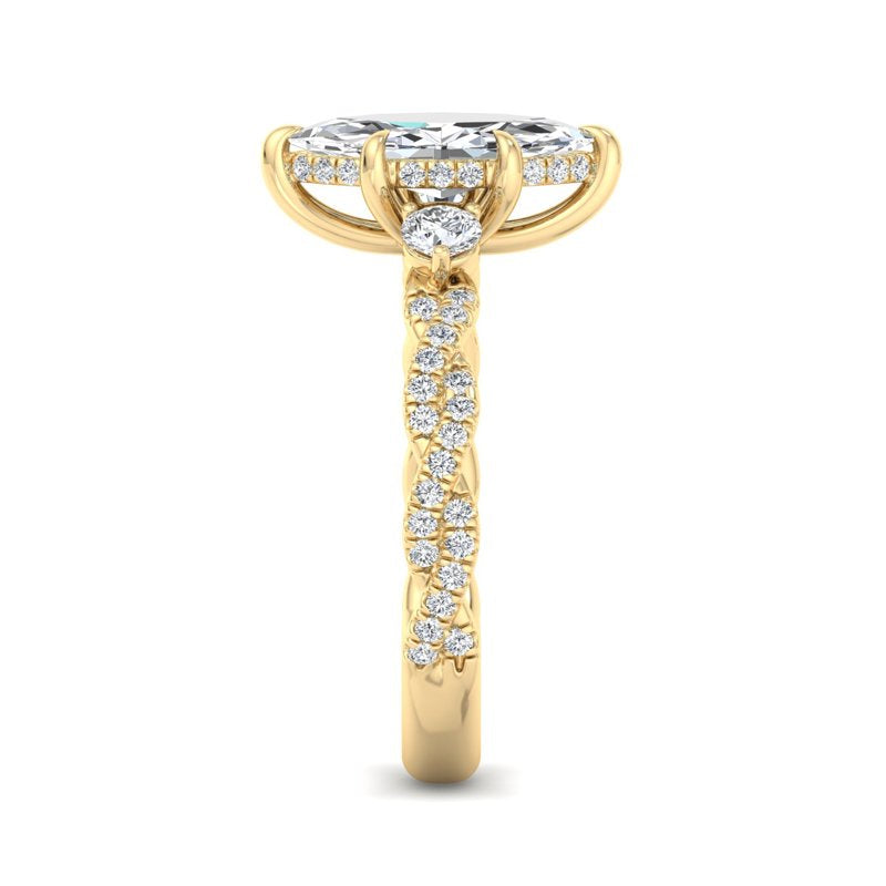 Marquise Lab Grown Diamond Center Engagement Ring