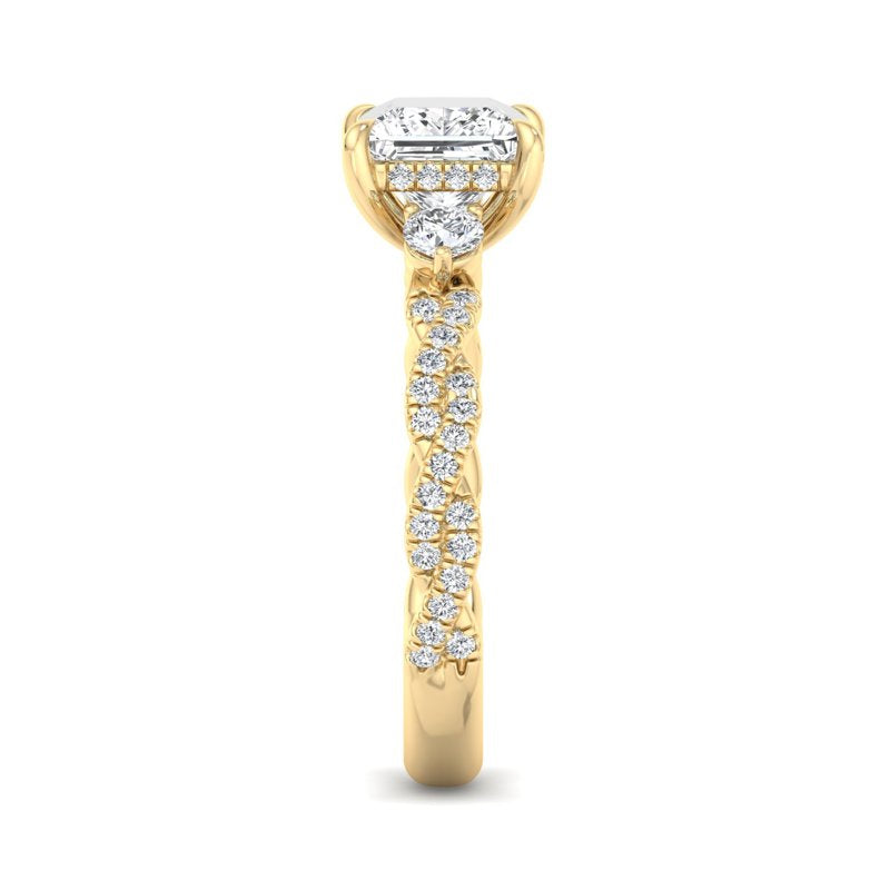 Princess Lab Grown Diamond Center Engagement Ring