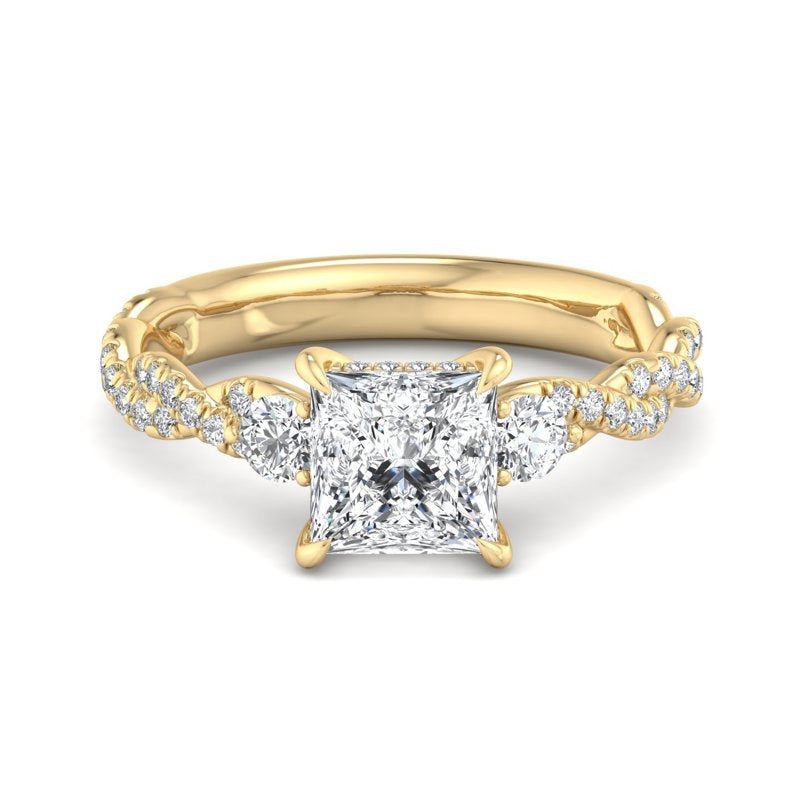 Princess Lab Grown Diamond Center Engagement Ring