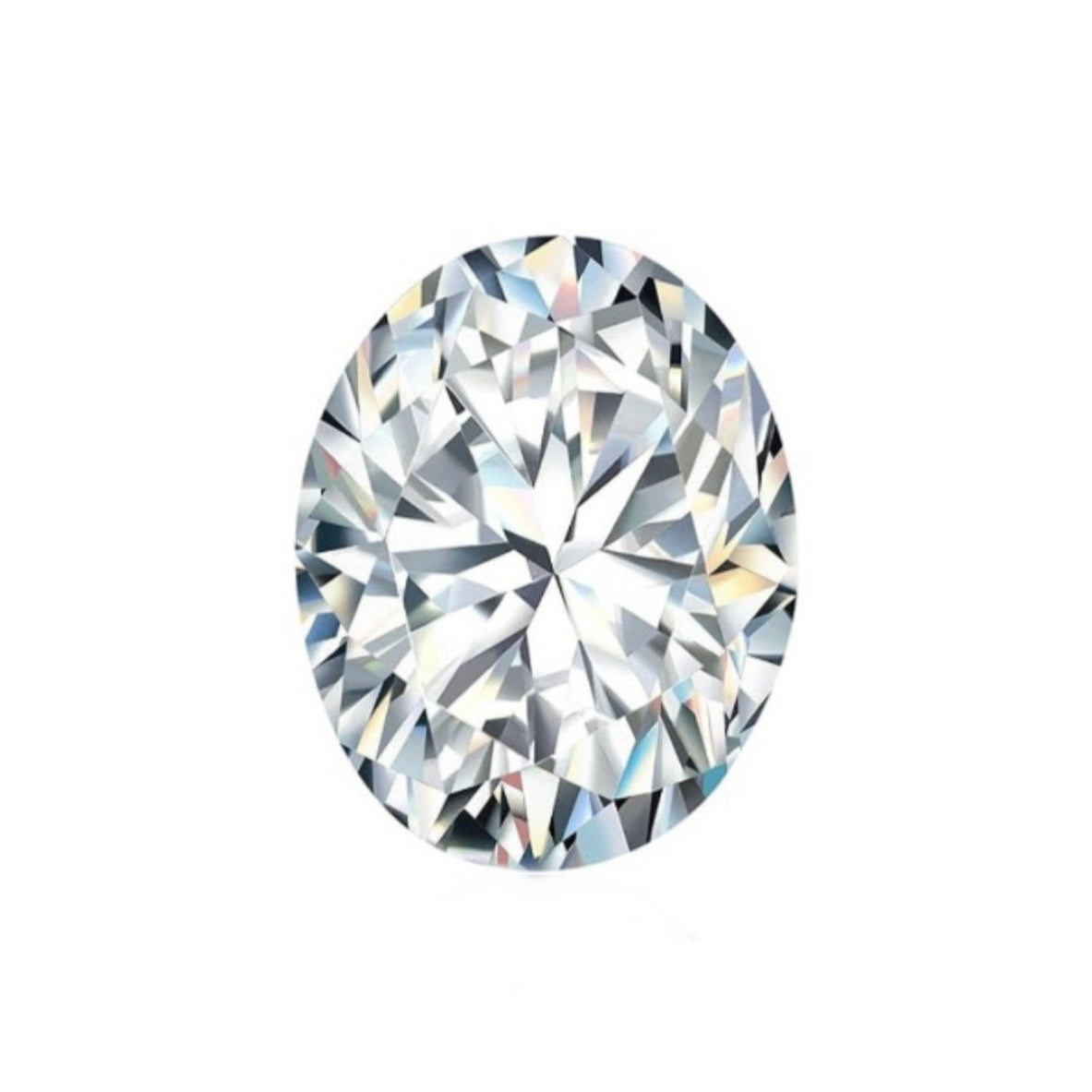 4.0Ct. Oval Cut Moissanite Gemstone