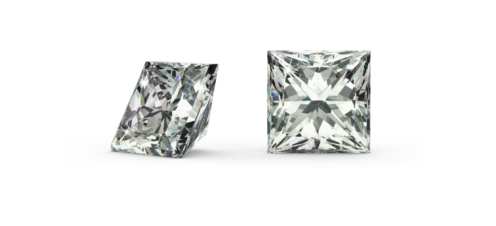 0.6Ct. Princess Cut Moissanite Gemstone